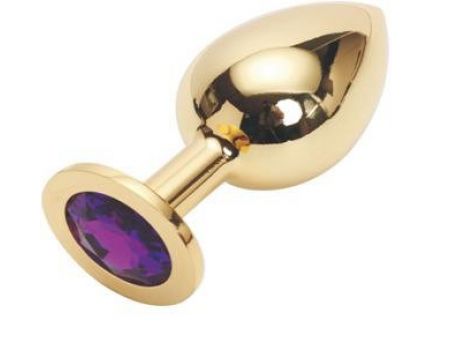 Golden plug large цвет кристалла фиолетовый GL-04