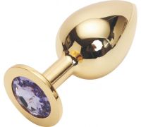 Golden plug large цвет кристалла светло-фиолетовый GL-15