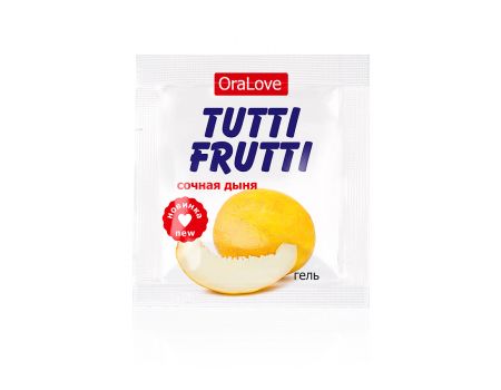 Оральный гель Tutti-Frutti oralove Сочная дыня 4 гр.
