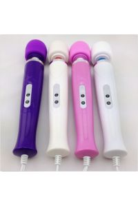 Массажёр hitachi magic wand проводной, фиолетовый (10 пульсаций и 10 скоростей)
